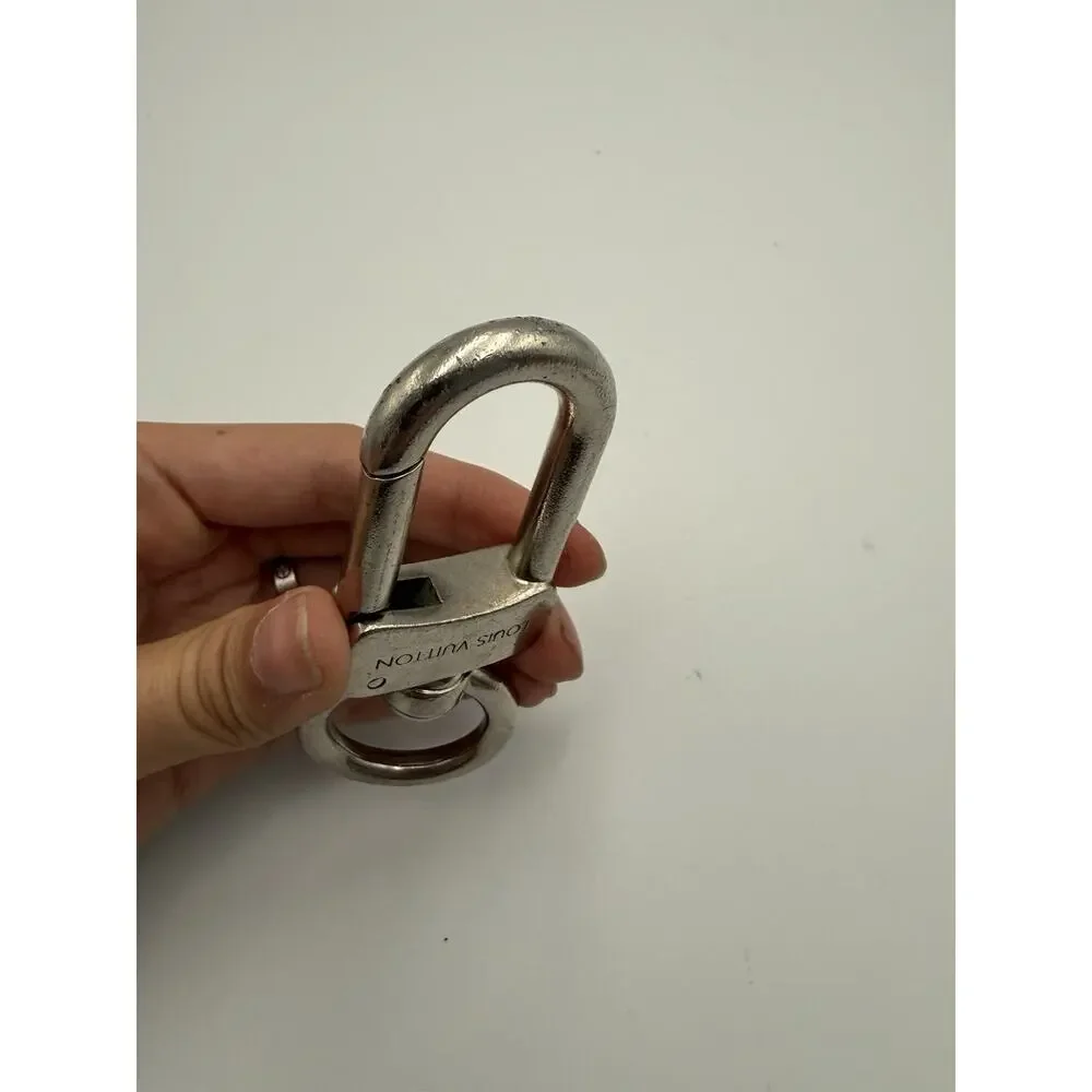 Louis Vuitton Silver Tone Swivel Snap Hook Key Ring Bag Charm Clip XL